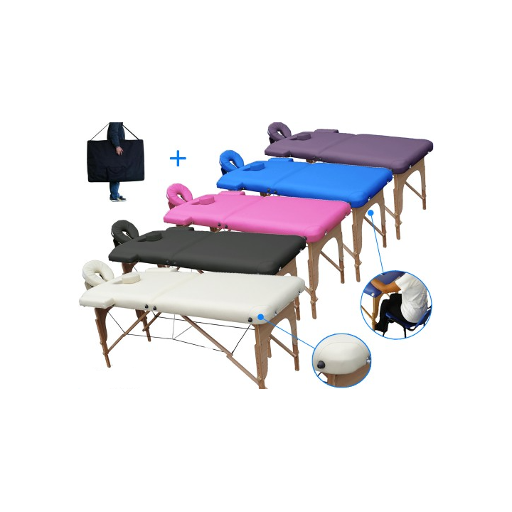 Table de massage_lit de massage en bois professionnelle-table de ma...