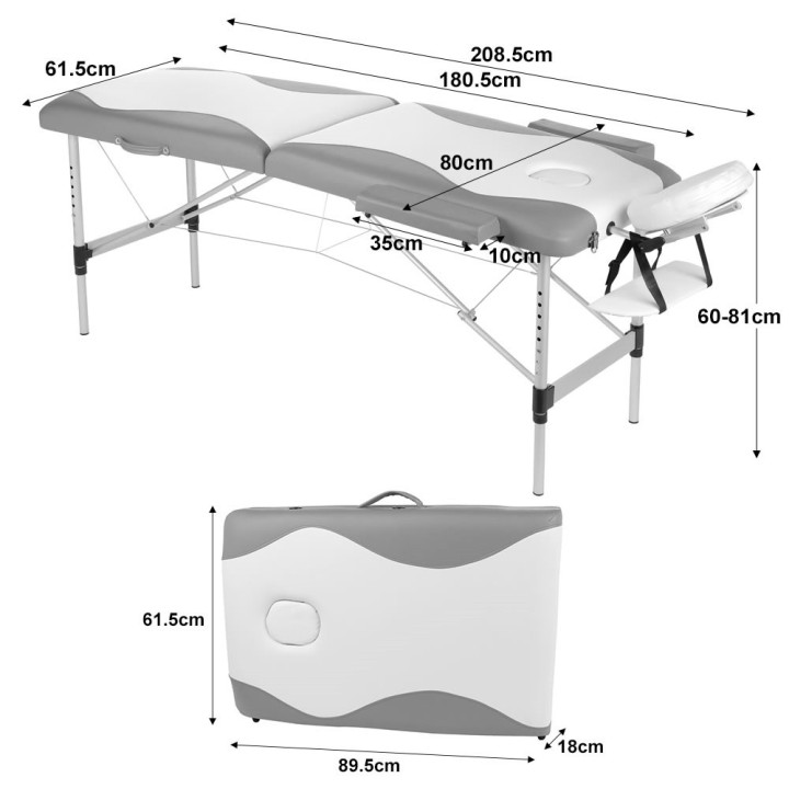 Table de massage_lit de massage en bois professionnelle-table de ma...