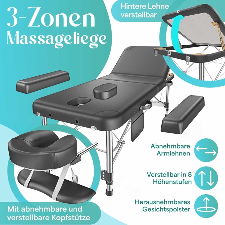 Table de massage_lit de massage en bois professionnelle-table de ma...