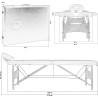 Table de massage_lit de massage en bois professionnelle-table de ma...