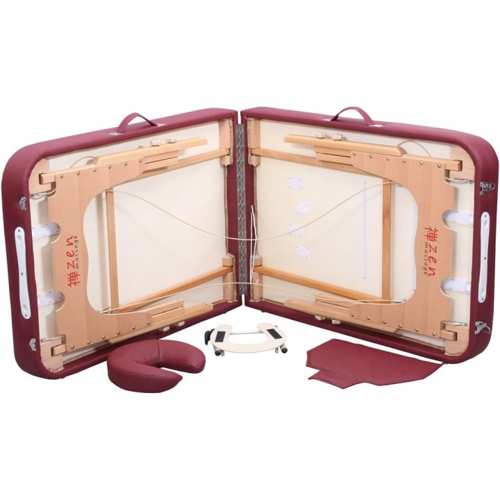 Table de massage_lit de massage en bois professionnelle-table de ma...