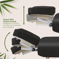 Table de massage_lit de massage en bois professionnelle-table de ma...