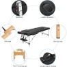 Table de massage_lit de massage en bois professionnelle-table de ma...