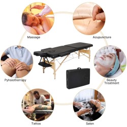 Table de massage_lit de massage en bois professionnelle-table de ma...
